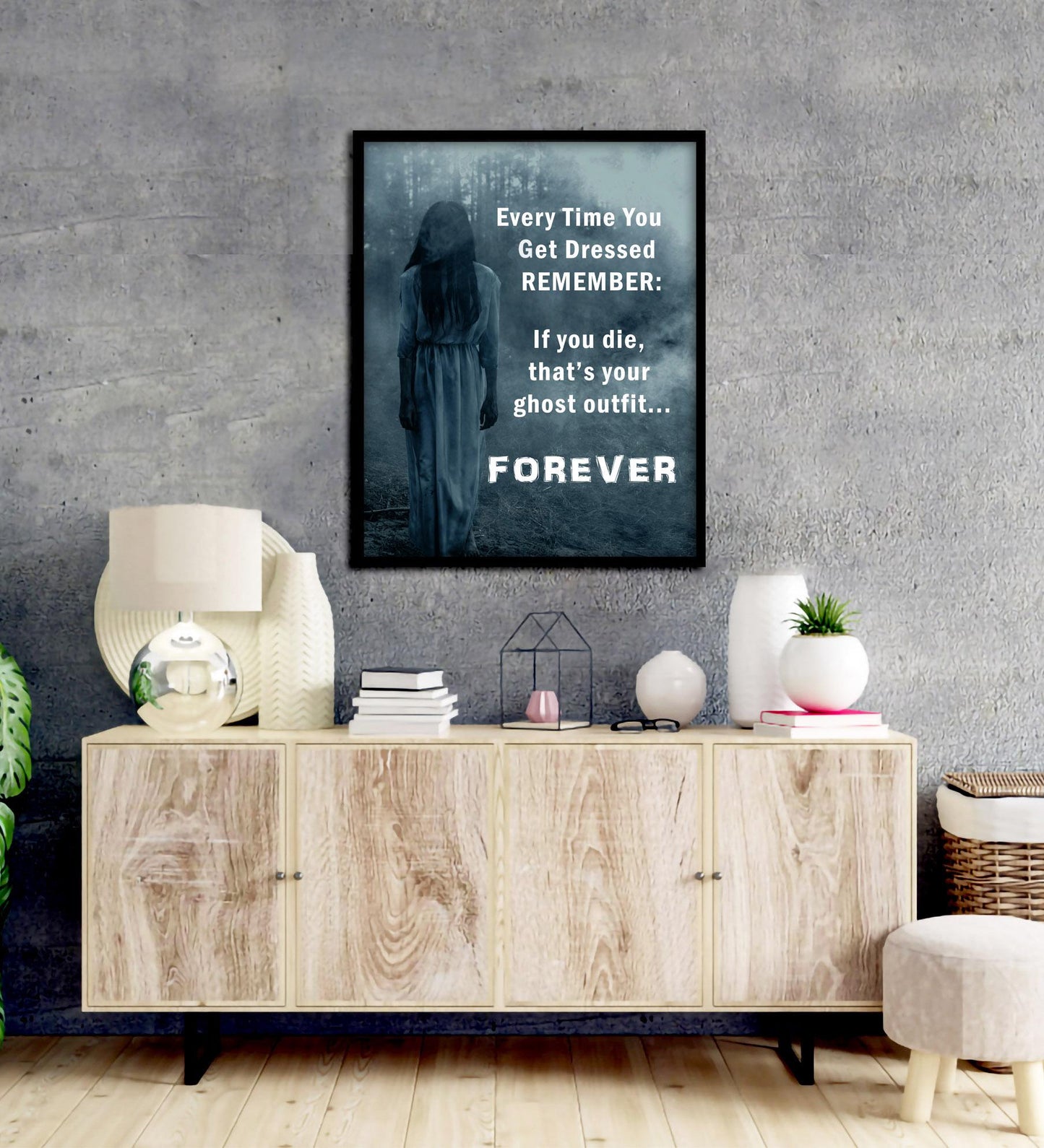 Gothic Ghost Poster Digital Print