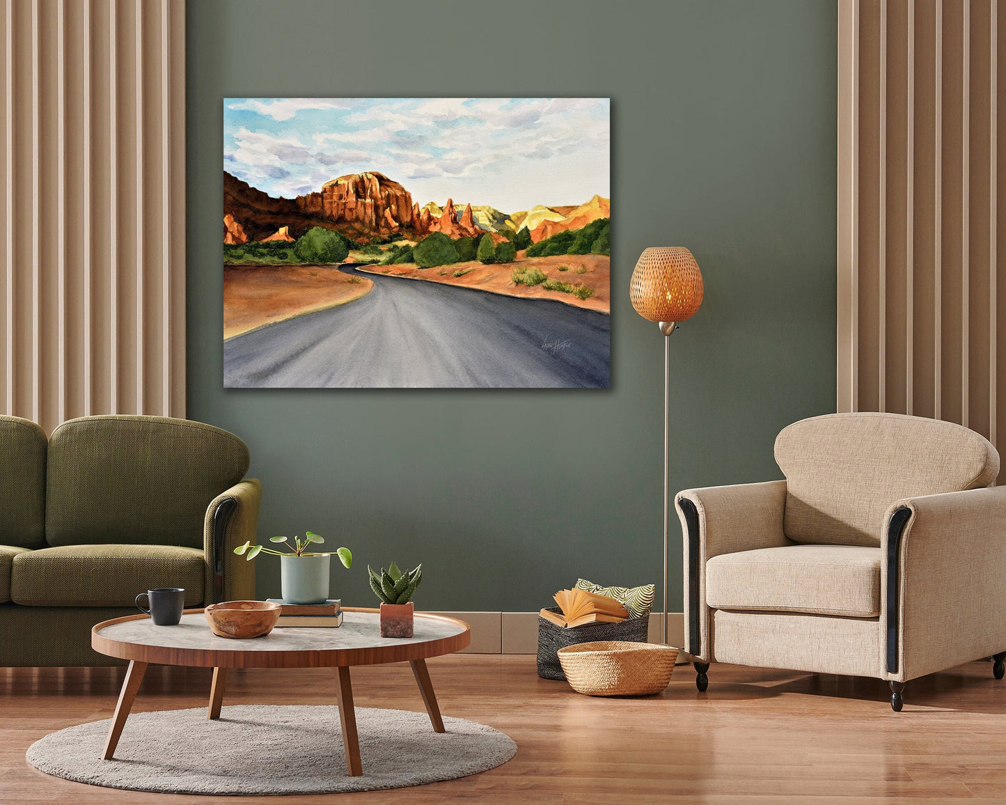 Southwestern Mountain Road Print