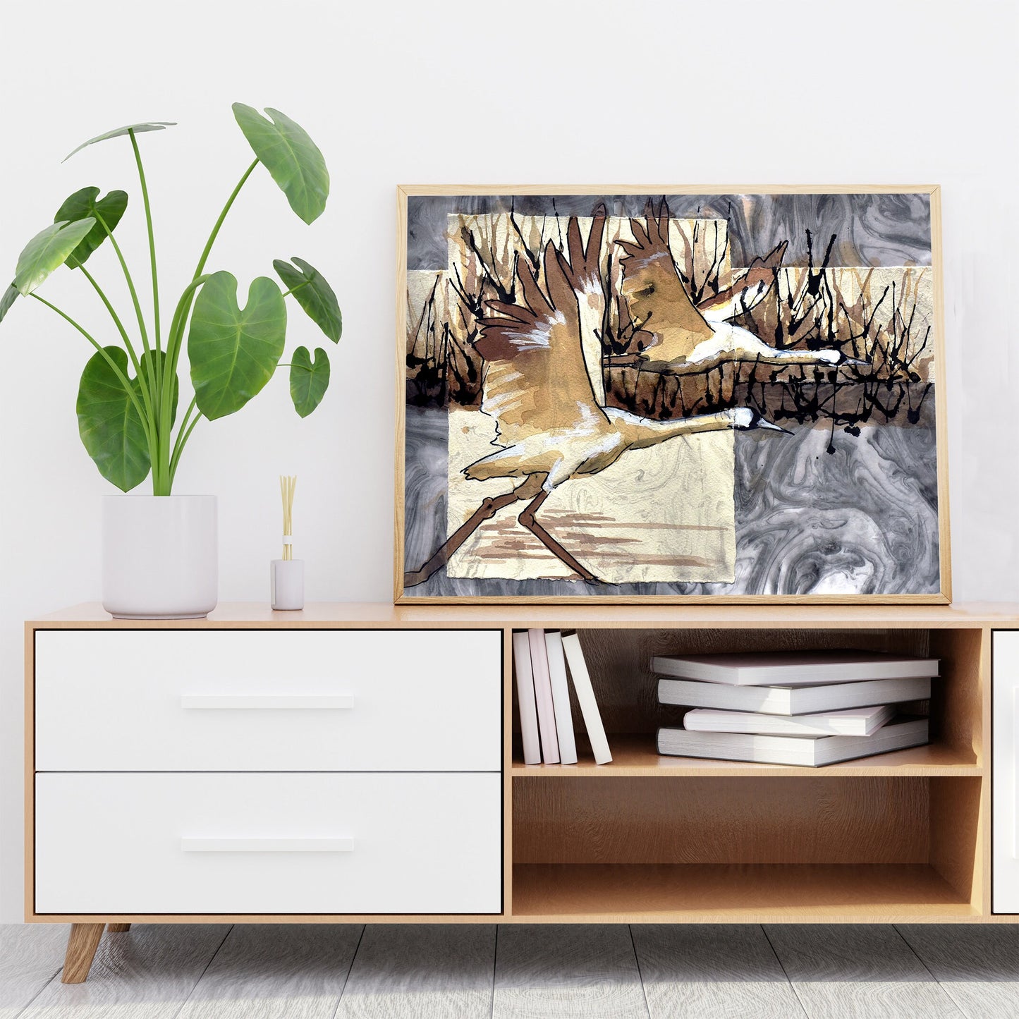 Japanese Crane Print