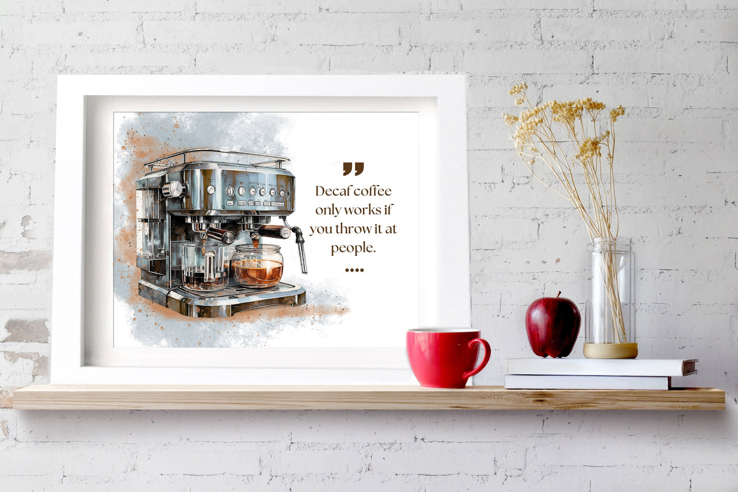 Funny Digital Print Coffee Poster