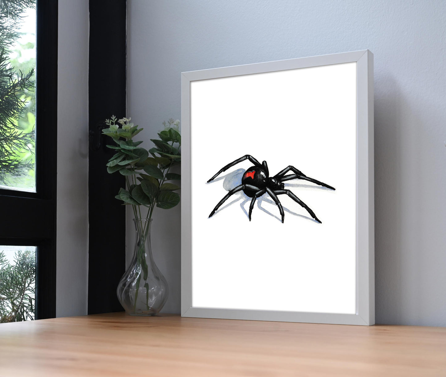 Black Widow 3D Spider Tattoo Flash Print