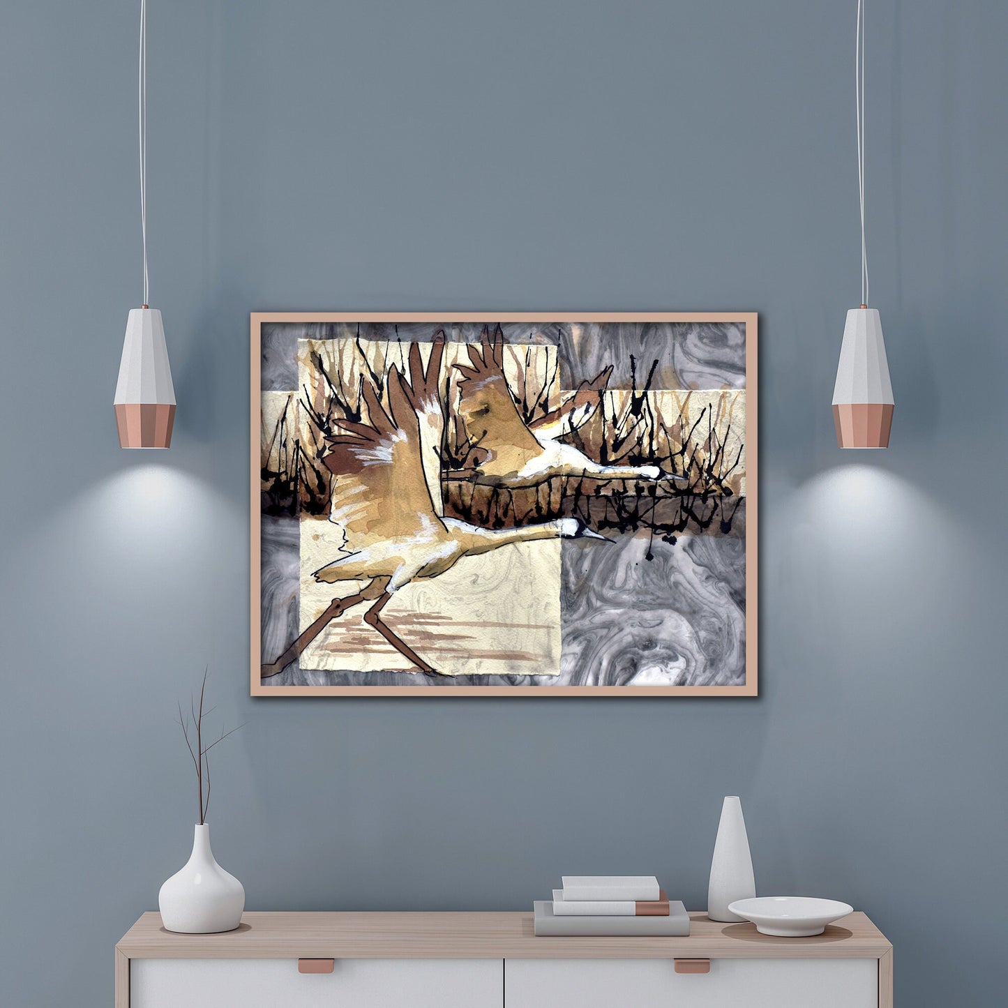 Japanese Crane Print