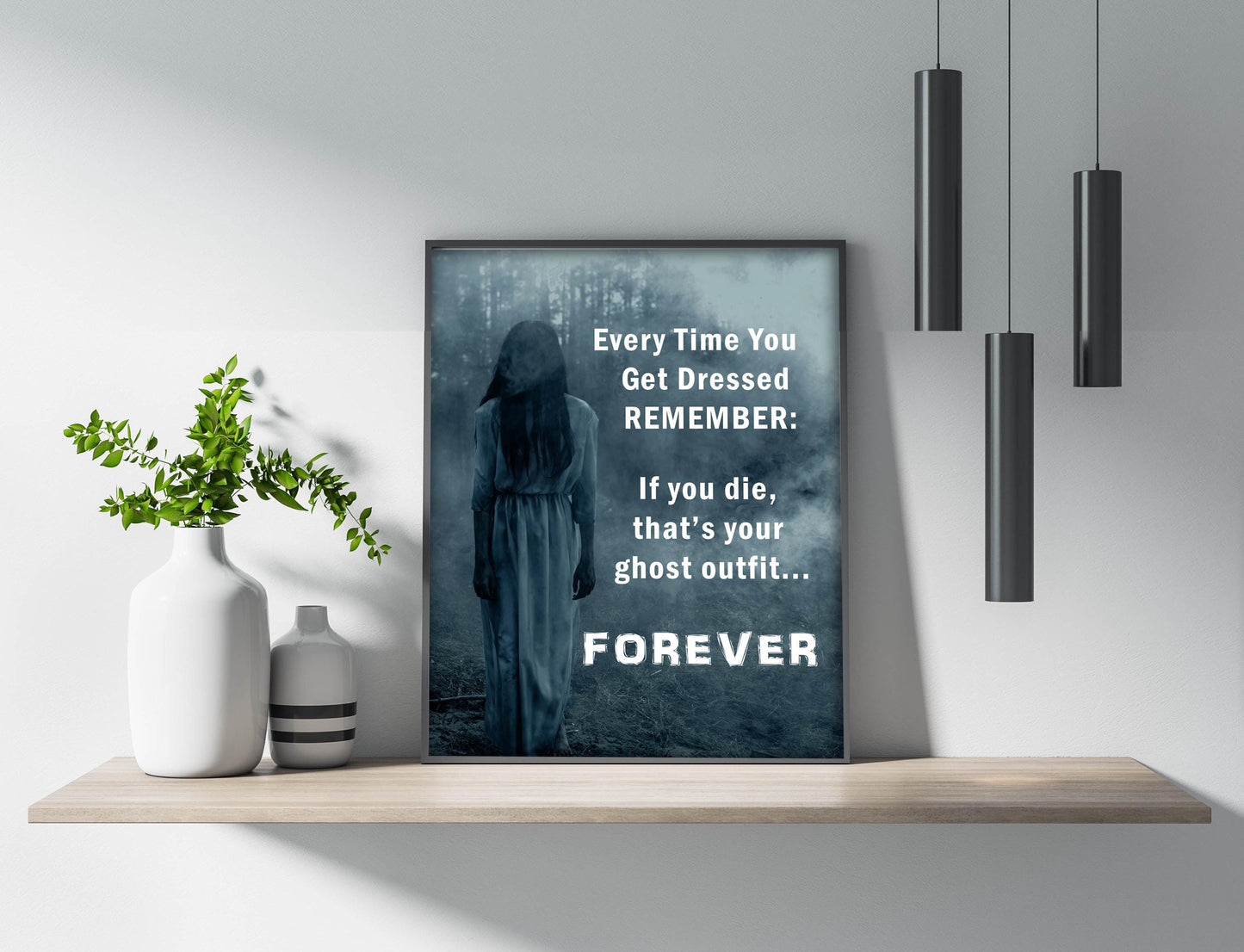 Gothic Ghost Poster Digital Print