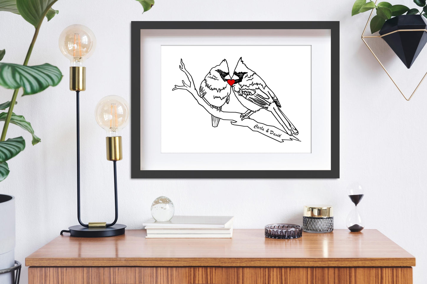 Custom Gift Cardinal Line Art