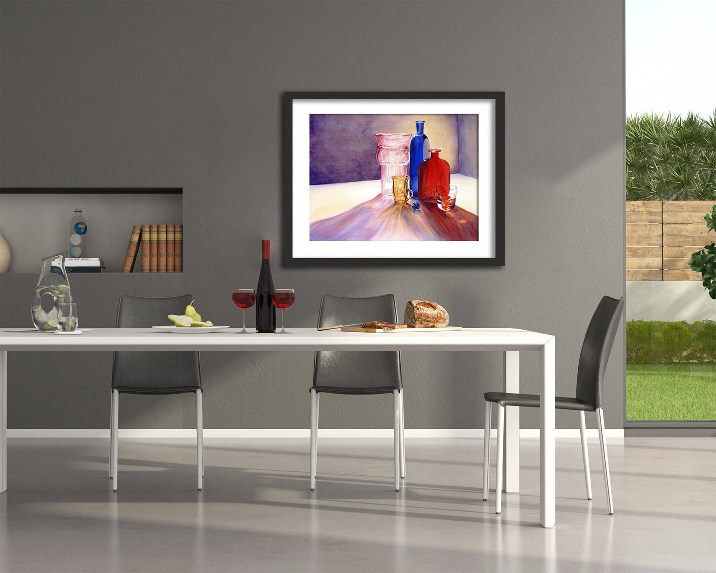 Antique Glass Painting Print