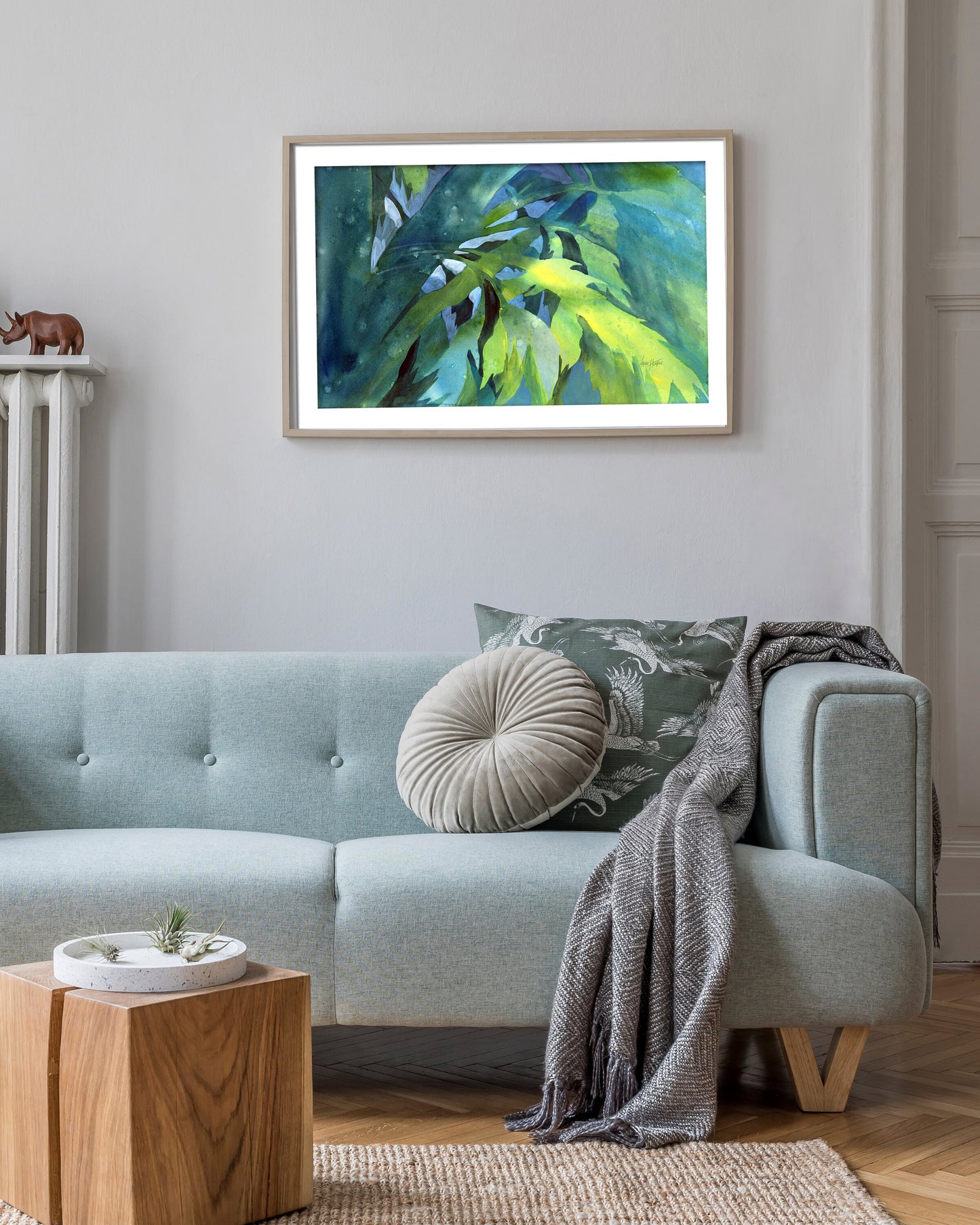 Colorful Abstract Palm Tree Print