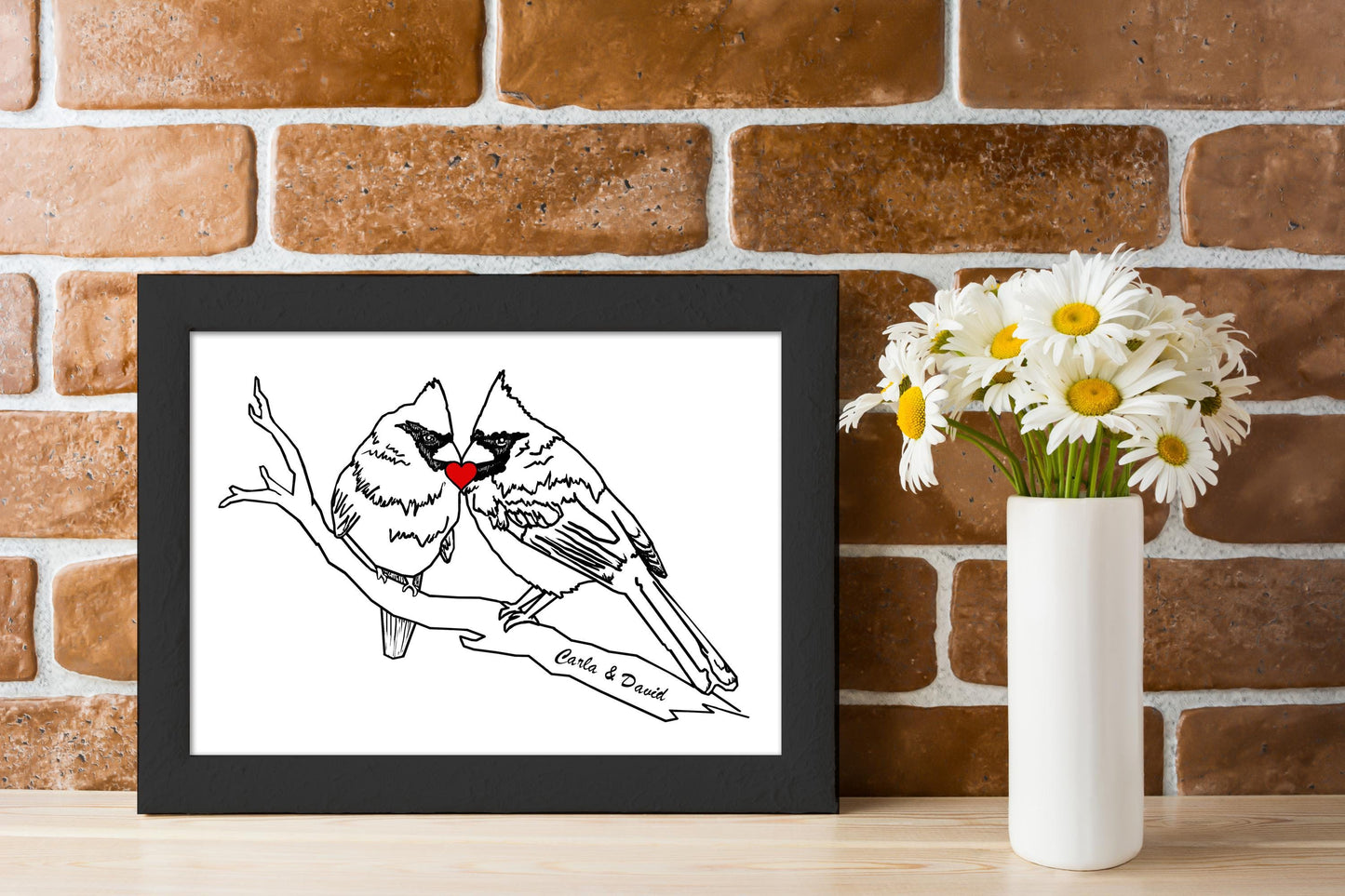 Custom Gift Cardinal Line Art