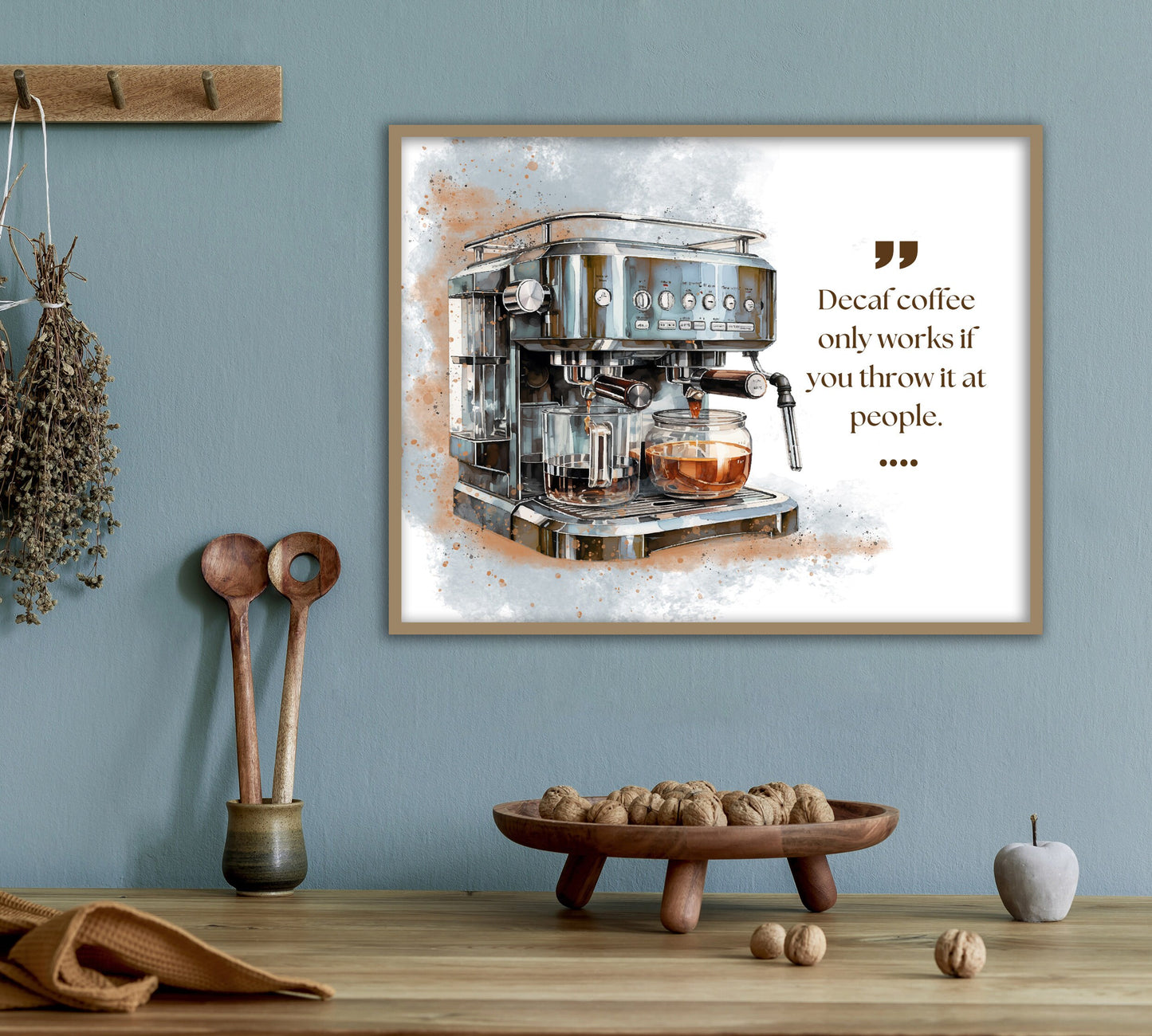 Funny Digital Print Coffee Poster