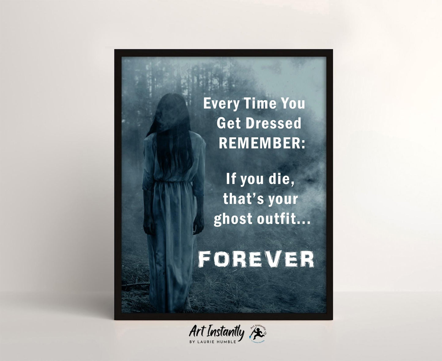Gothic Ghost Poster Digital Print