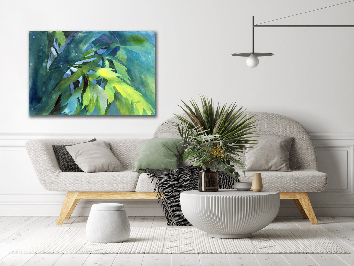 Colorful Abstract Palm Tree Print