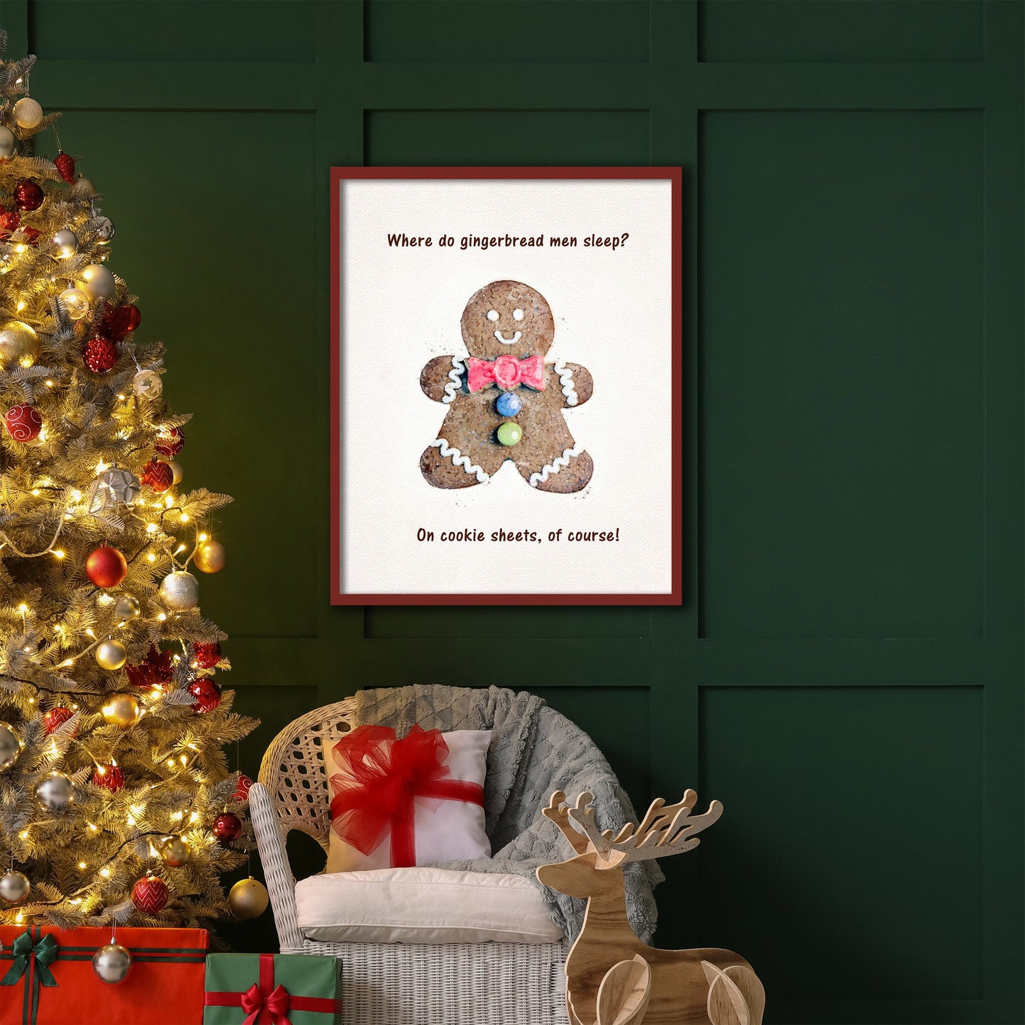 Gingerbread Man Kitchen Decor
