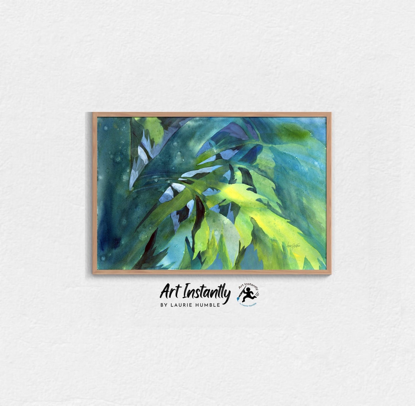 Colorful Abstract Palm Tree Print