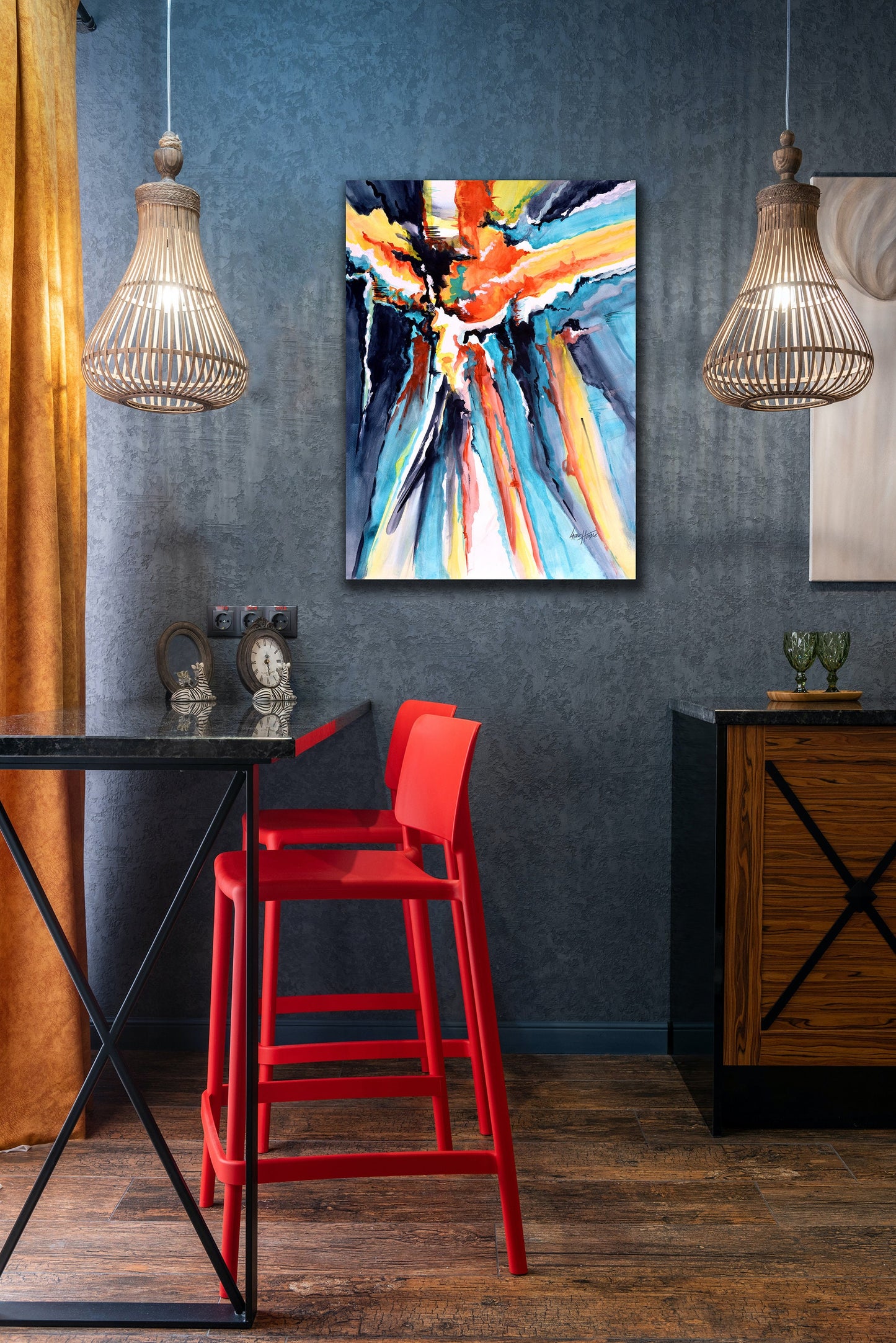 Abstract Sunrise Printable Wall Art