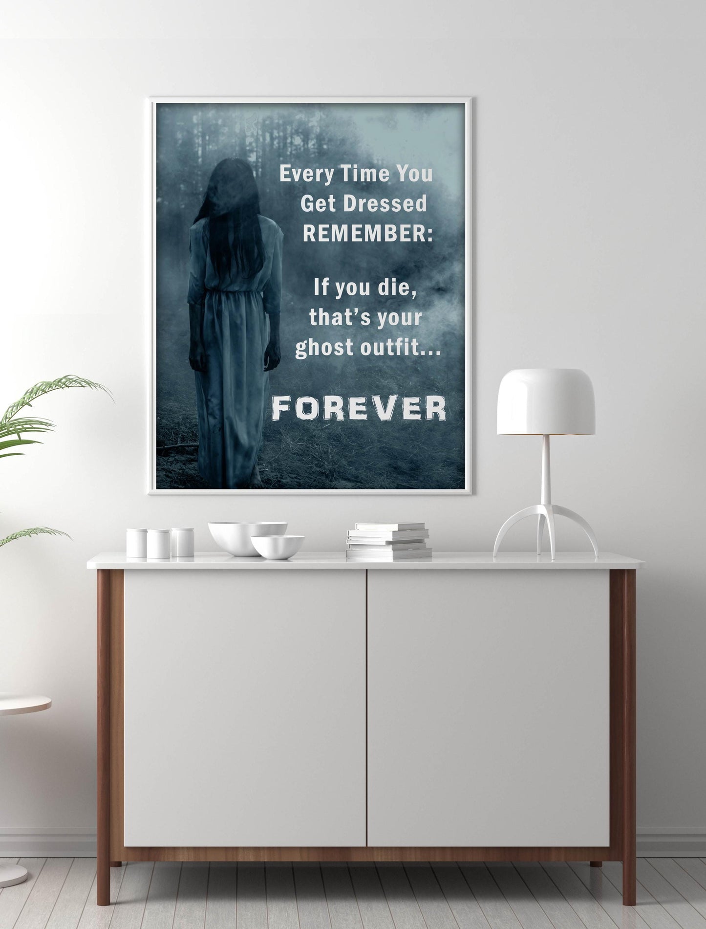 Gothic Ghost Poster Digital Print