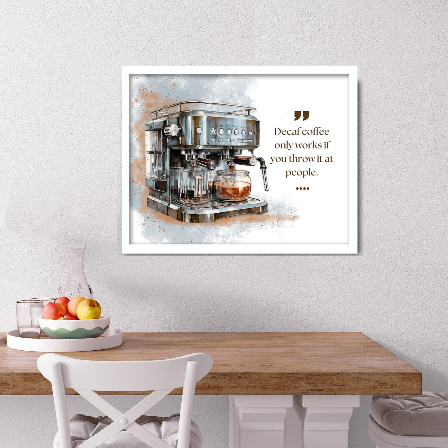 Funny Digital Print Coffee Poster