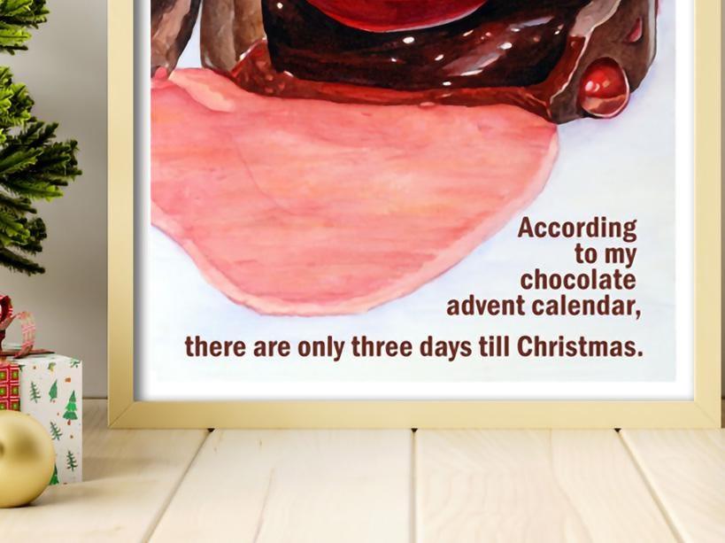 Funny Christmas Chocolate Print