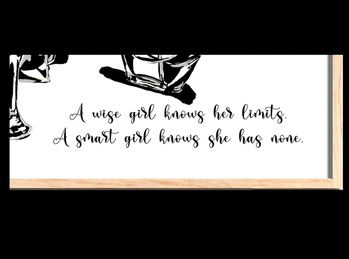 Teal Girl Boss Decor Print