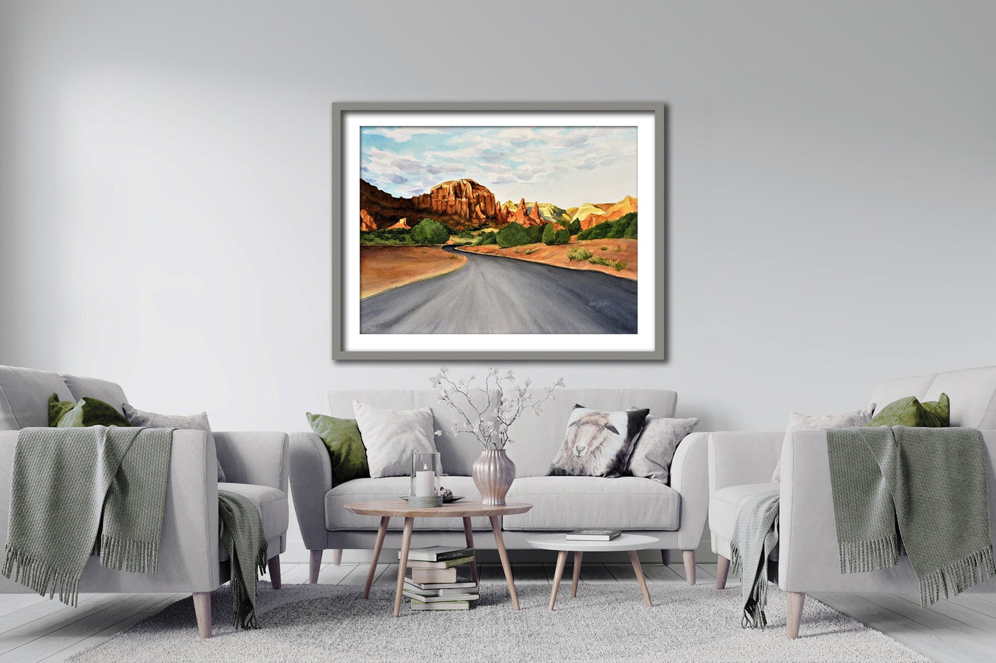Southwestern Mountain Road Print
