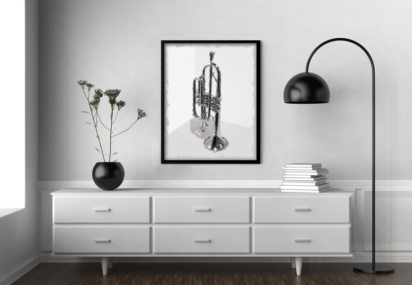 Trumpet Painting Digital Print