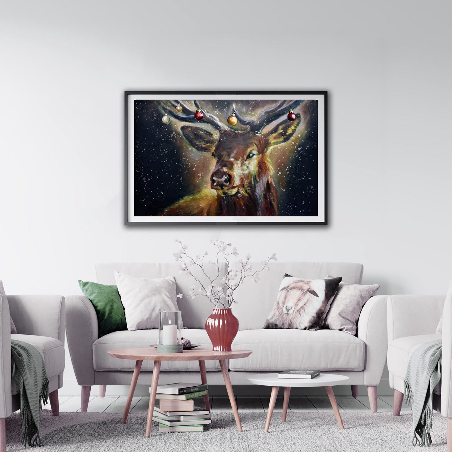 Christmas Deer Print