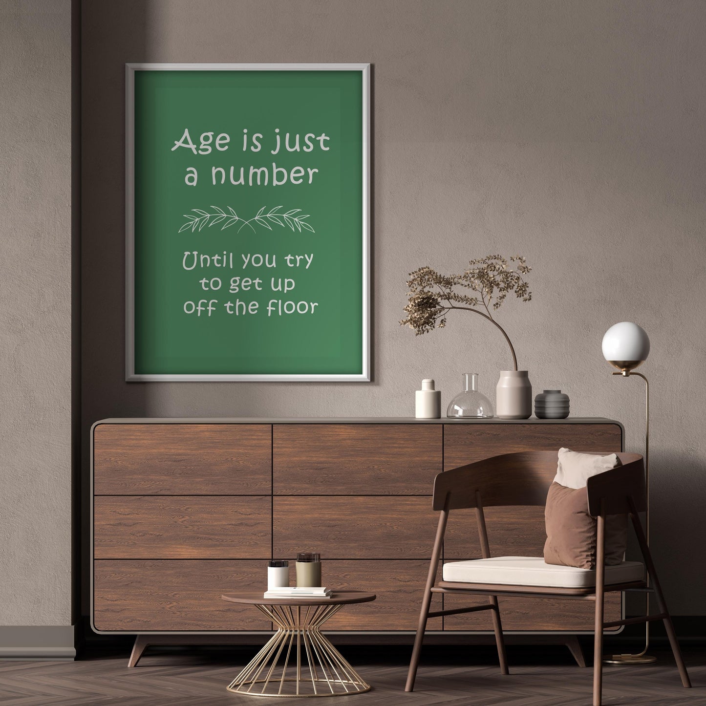 Funny Age Quote Wall Art