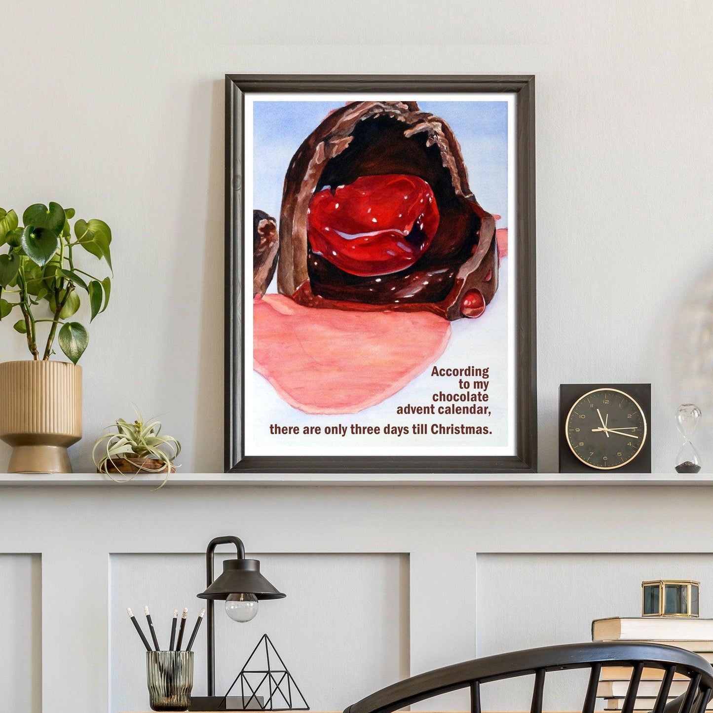 Funny Christmas Chocolate Print