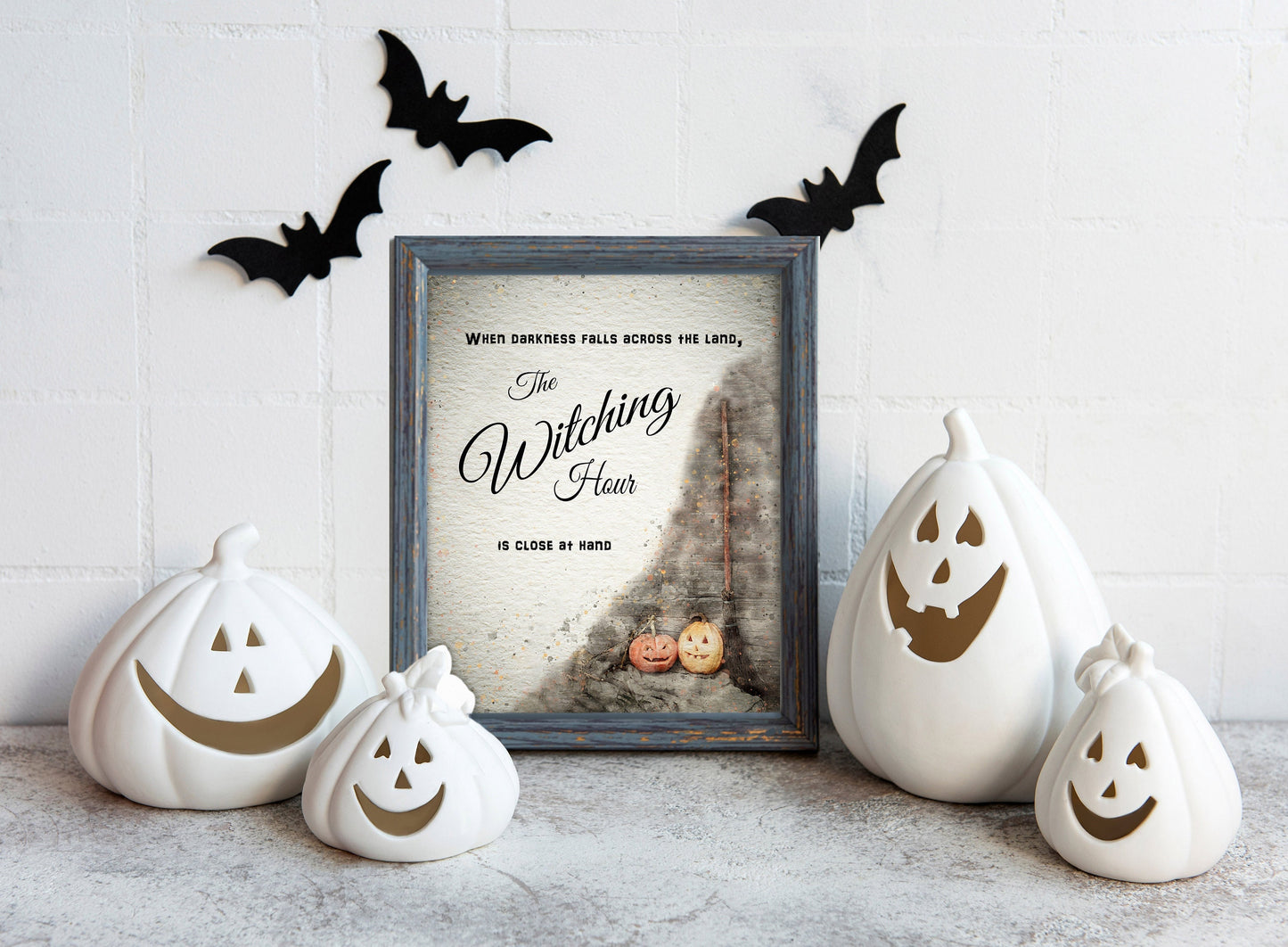 Farmhouse Halloween Decor Poster