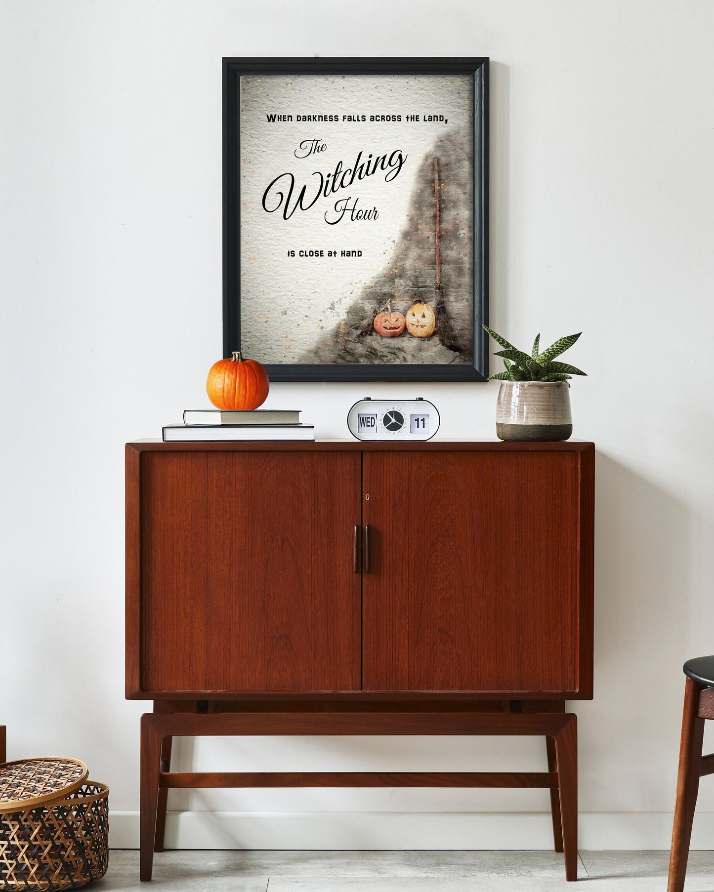 Farmhouse Halloween Decor Poster