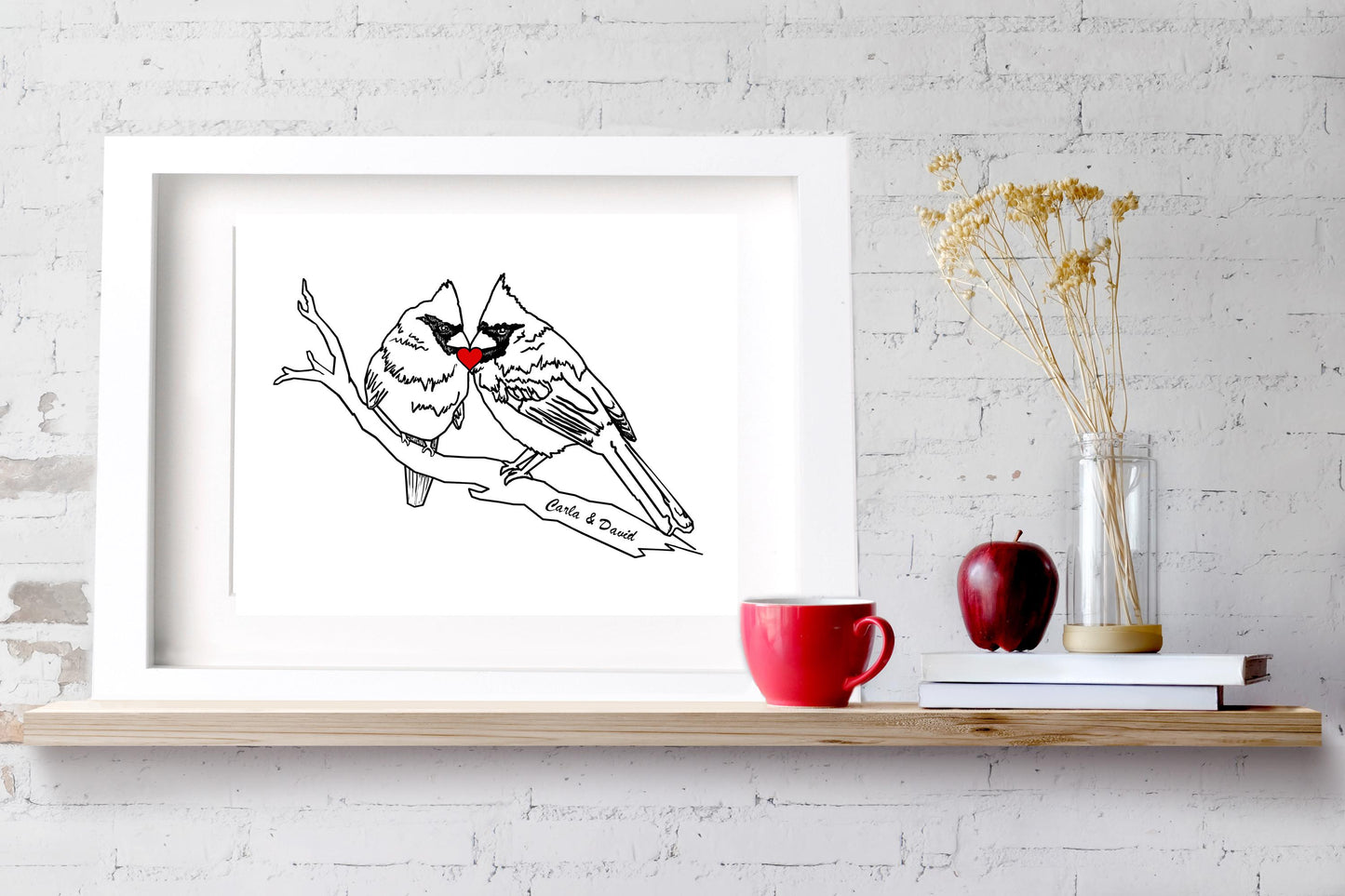 Custom Gift Cardinal Line Art