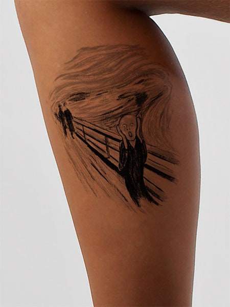The Scream Tattoo Design – Instant Download
