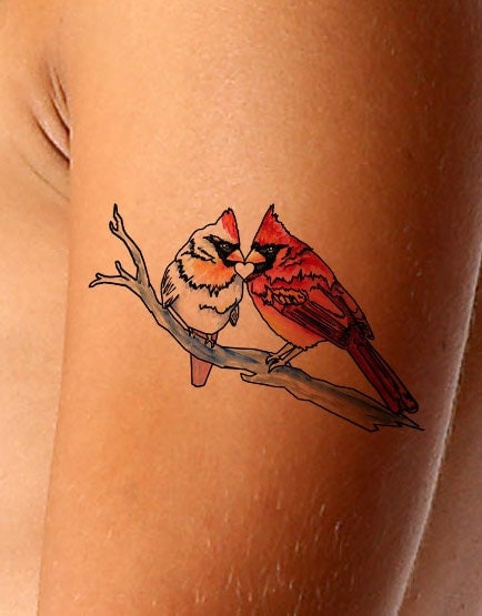 Cardinal Tattoo Illustration Instant Download