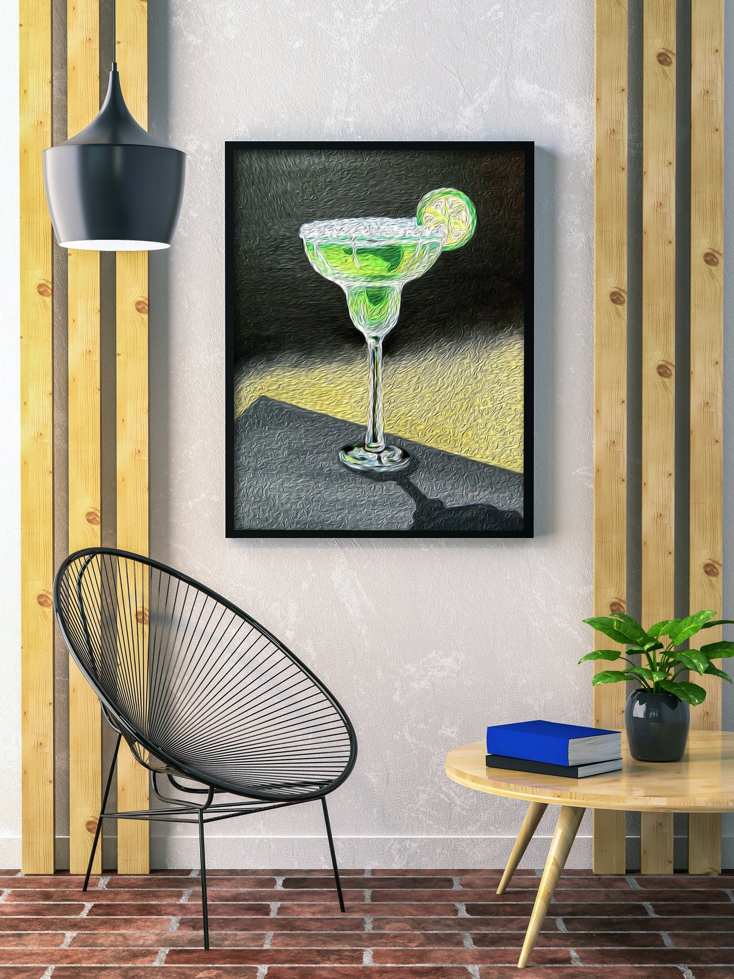 Retro Cocktail Margarita Bar Art Print