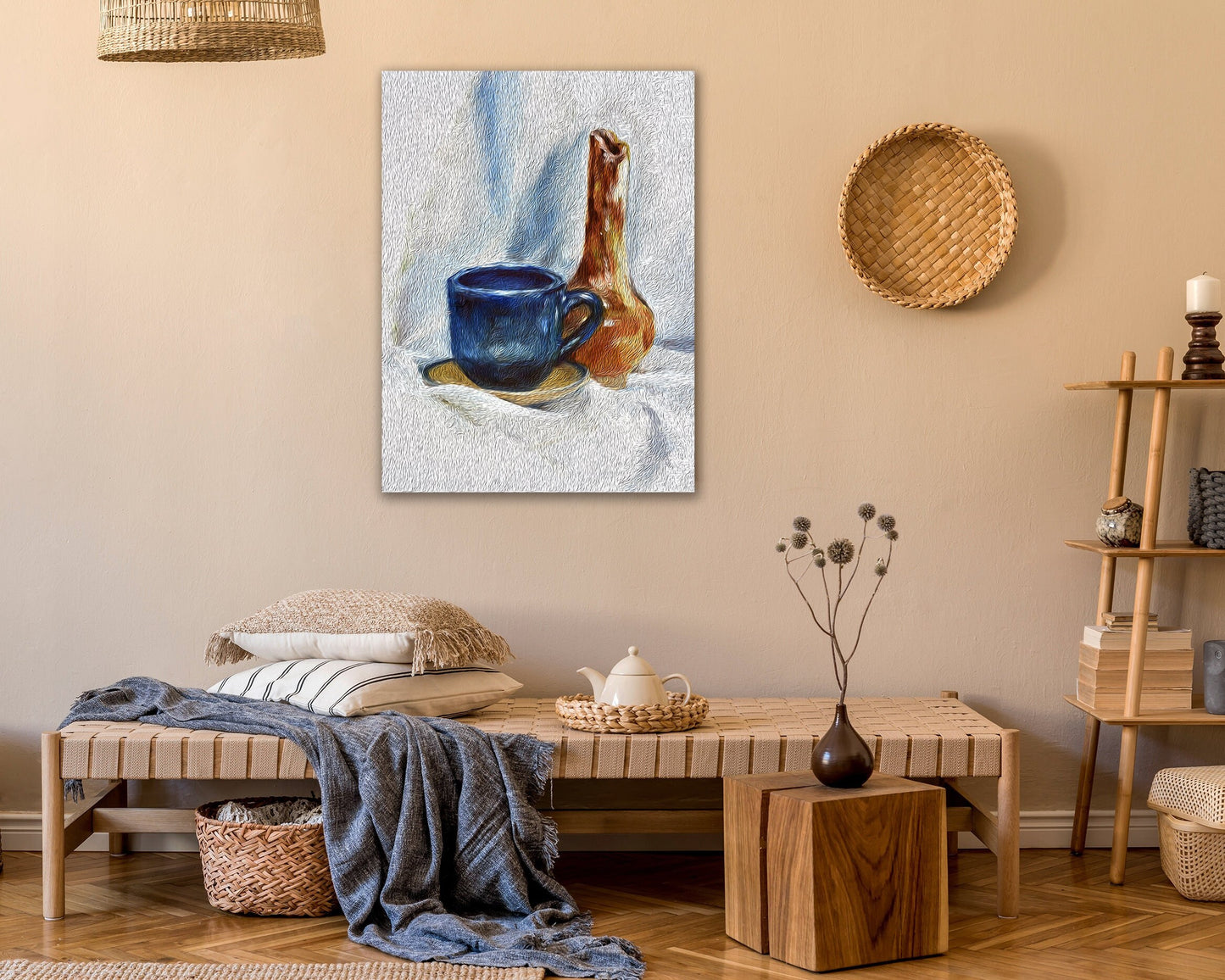 Still Life with Coffee Printable Oil Painting