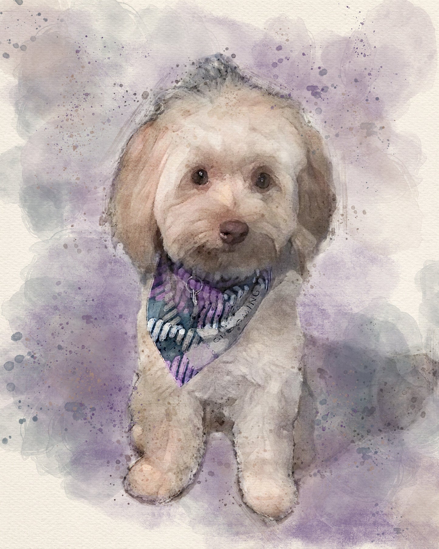 Last Minute Gift Custom Pet Portrait From Photo Digital Print Personalized Pet Memorial Gift Printable Wall Art Instantly