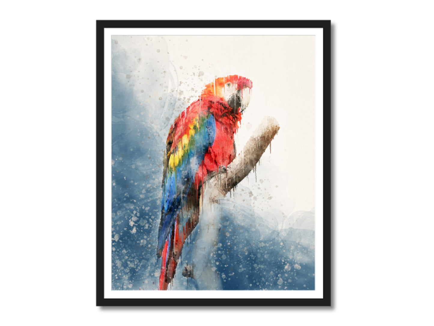 Red Parrot Rainforest Awareness Print