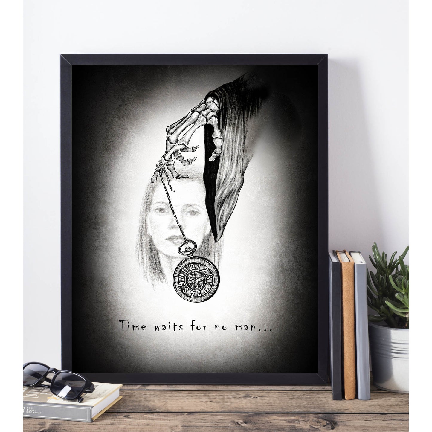 Grim Reaper and vampire quote printable wall art