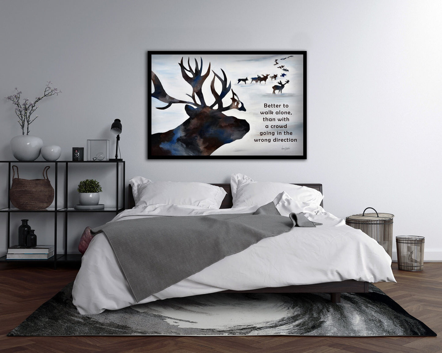 Inspirational Quote Deer Print