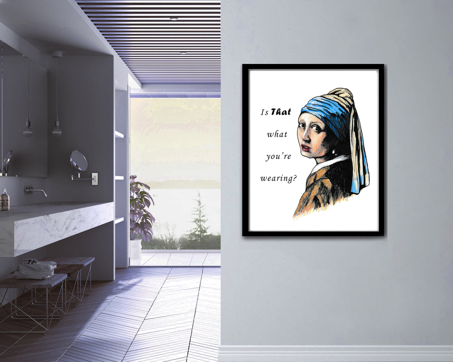 Affordable digital wall art inspired by classic paintings