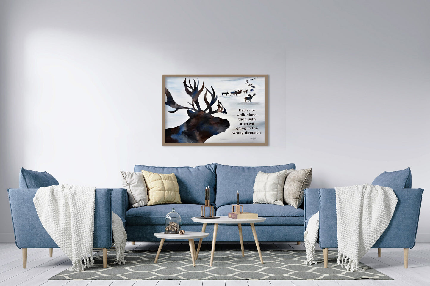 Inspirational Quote Deer Print