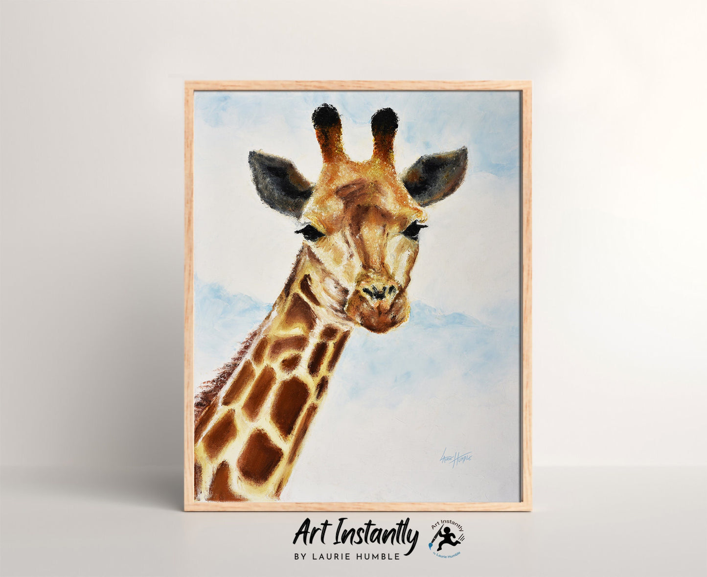 Safari Nursery Decor Set of 3 prints Lion Elephant Giraffe Printable Wall Art