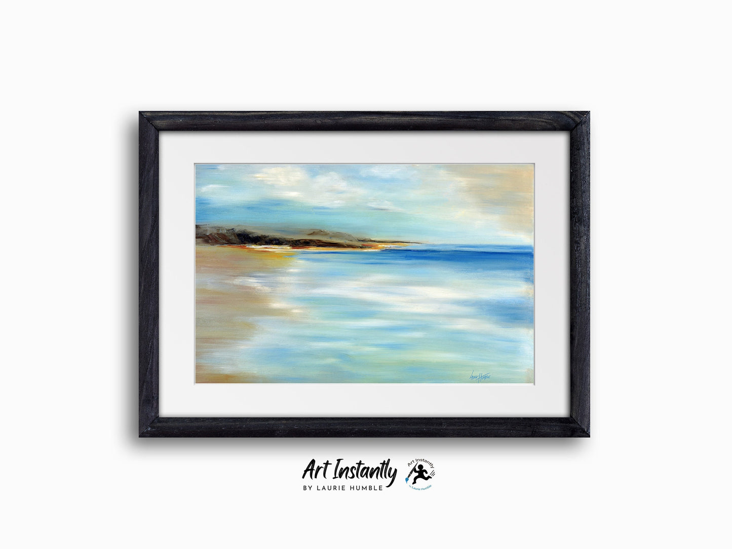 Abstract Coastal Landscape Print