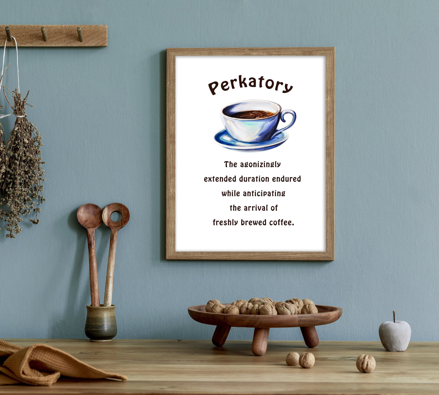 Coffee-themed wall art for kitchens, coffee nooks, and dining areas