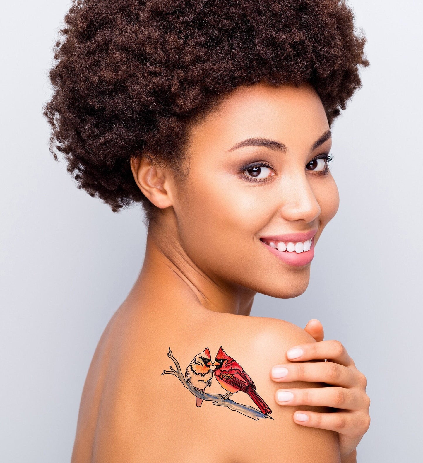 Cardinal Tattoo Illustration Instant Download