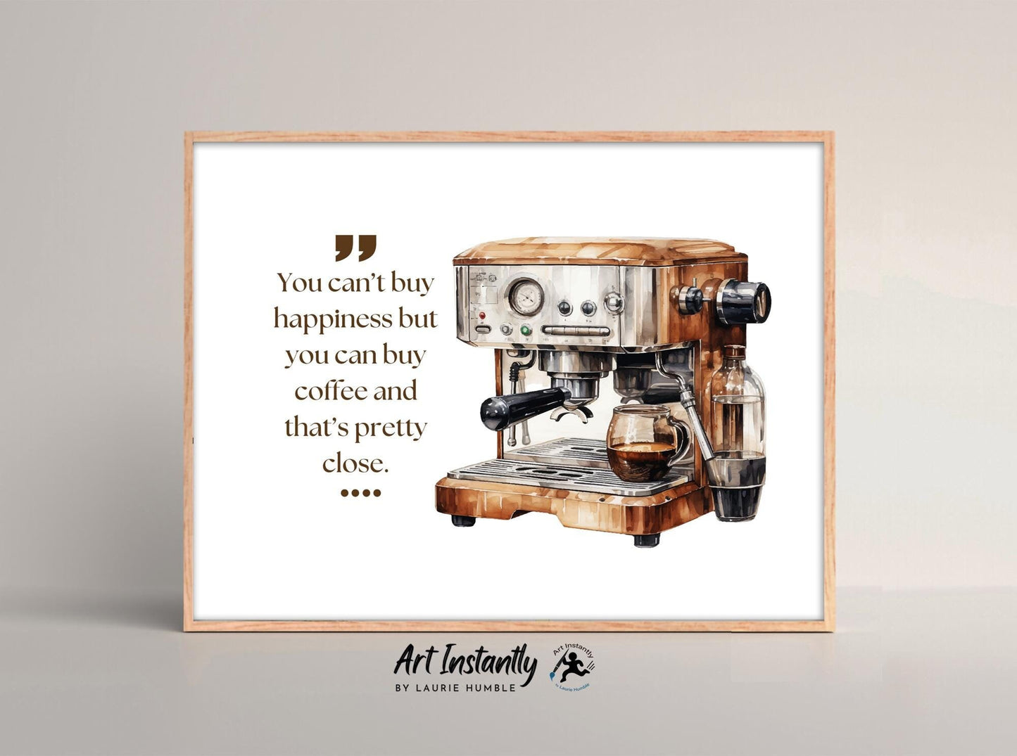Funny coffee bar wall art