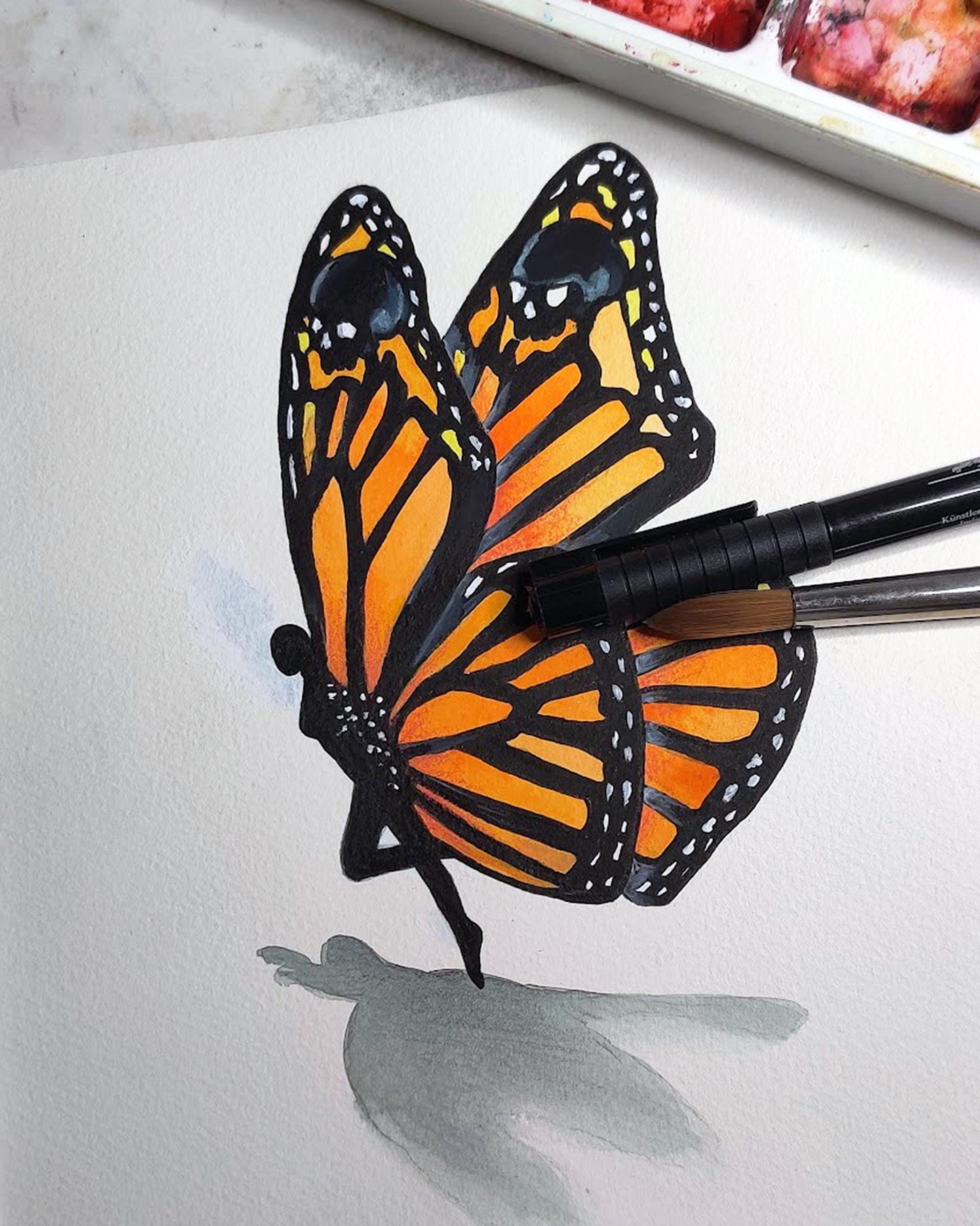 Monarch Butterfly Digital Prints Set of 2