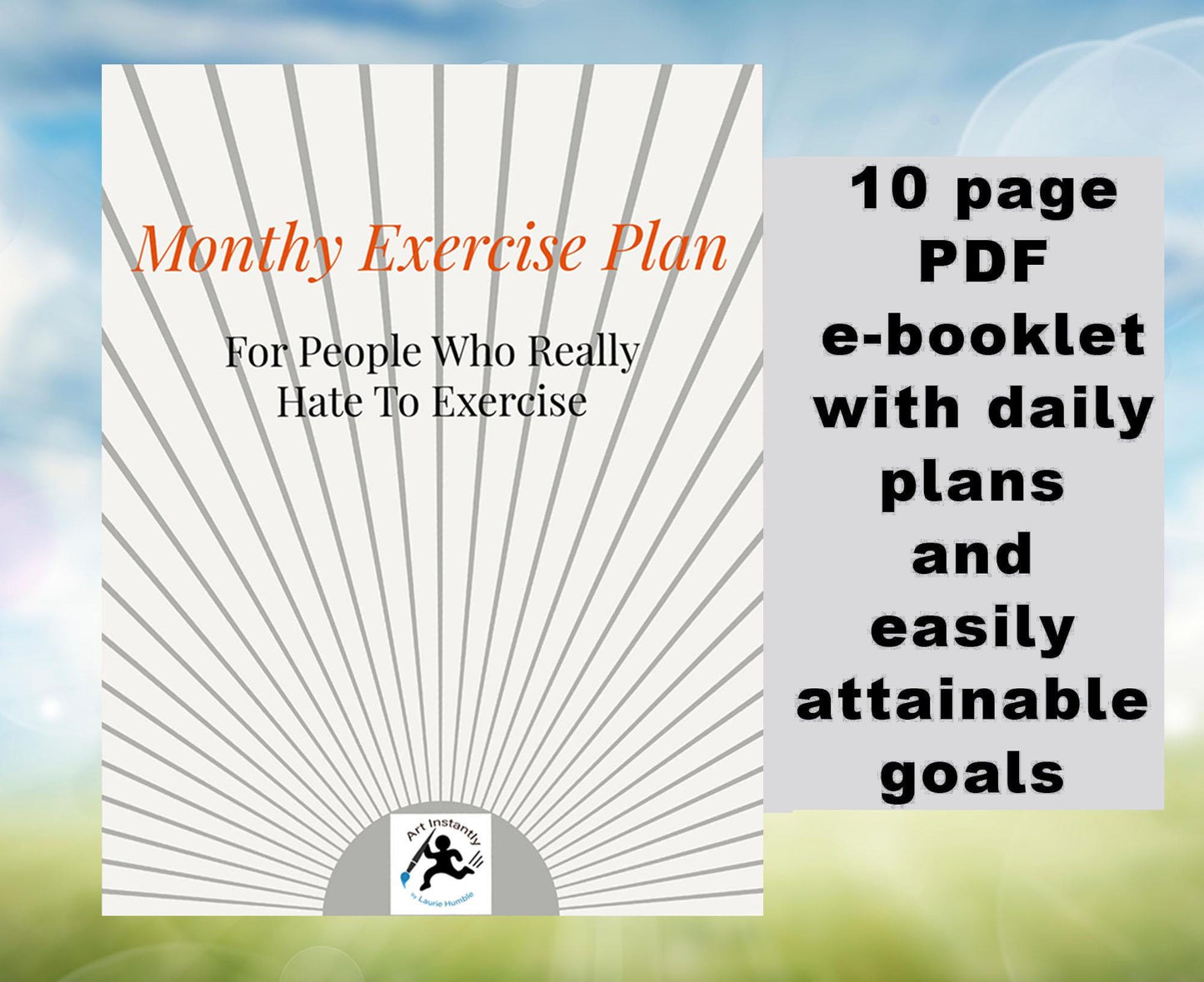 Monthly Exercise Plan for People Who Hate Exercise with Bonus Affirmation Cards