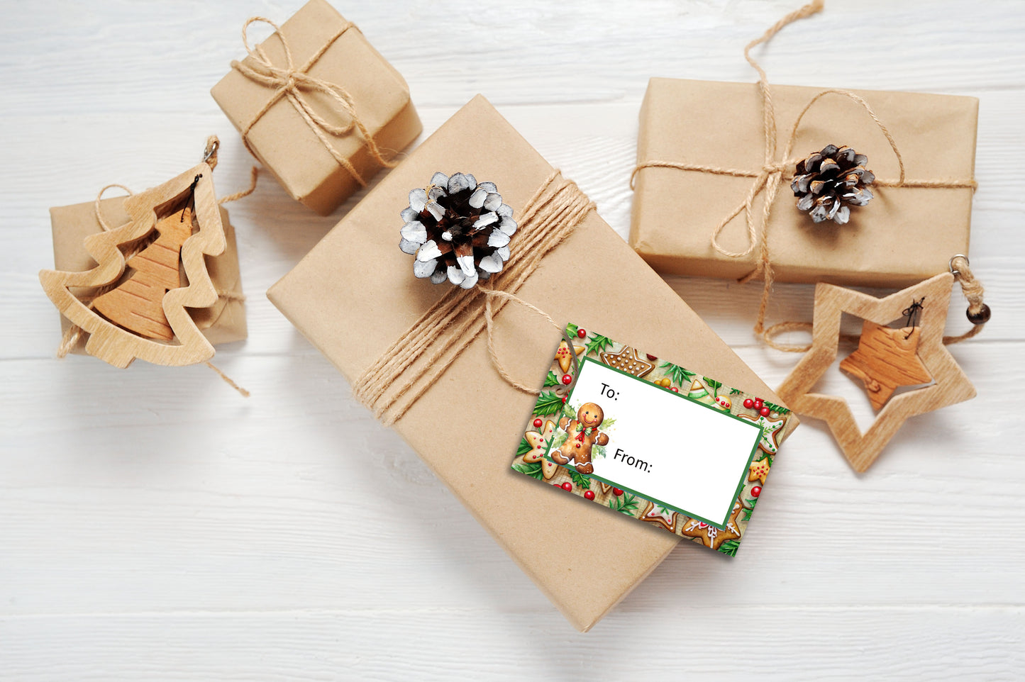 Printable Patterned Christmas Gift Tags