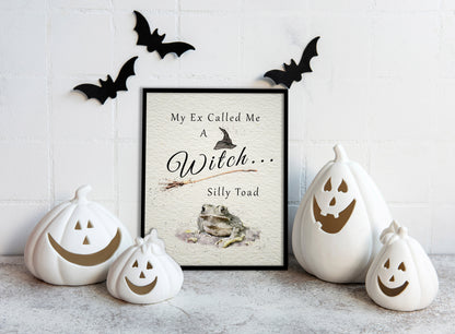 Funny Halloween Witch Print