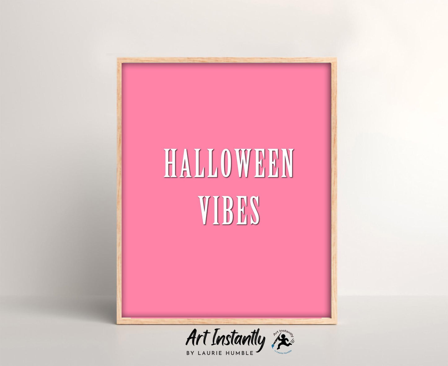 Halloween Vibes Typography Print