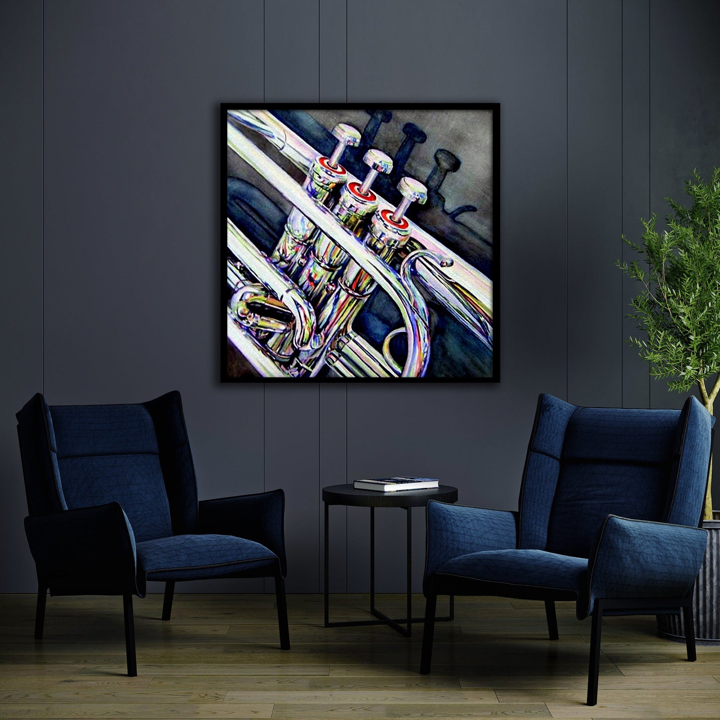 Trumpet Painting Jazz Poster